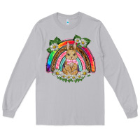 Moon Dust easter rabbit rainbow Long Sleeve Tee - BarkalooDesign