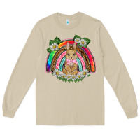 Mushroom easter rabbit rainbow Long Sleeve Tee - BarkalooDesign