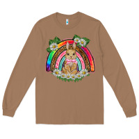 Toasted Coconut easter rabbit rainbow Long Sleeve Tee - BarkalooDesign
