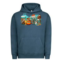 Pigment Midnight Navy American football coffee Urban Hoodie - Jasminsmagicworld