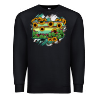 Black Pennsylvania State Map Premium Sweatshirt - RanaPortraitStore
