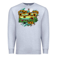 Heather Grey Pennsylvania State Map Premium Sweatshirt - RanaPortraitStore