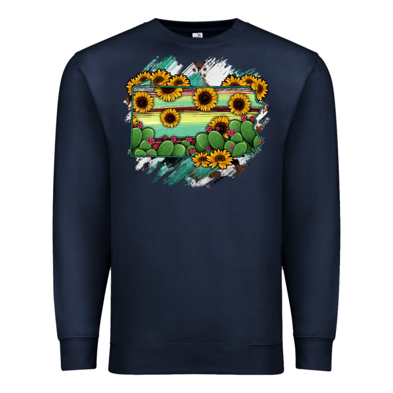 Pennsylvania State Map Premium Sweatshirt by RanaPortraitStore | Teevron
