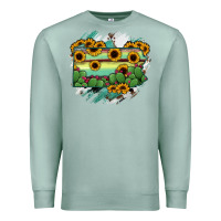 Seafoam Pennsylvania State Map Premium Sweatshirt - RanaPortraitStore