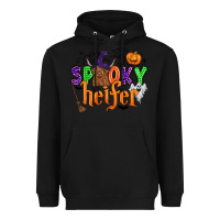Black spooky heifer Heavyweight Hoodie - Zillion Design Studio
