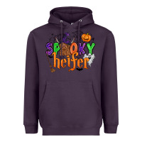Plum spooky heifer Heavyweight Hoodie - Zillion Design Studio