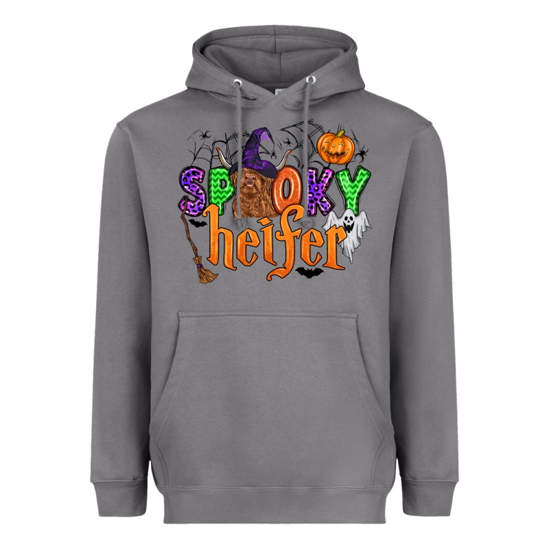 Spooky Heifer Heavyweight Hoodie by Zillion Design Studio | Teevron