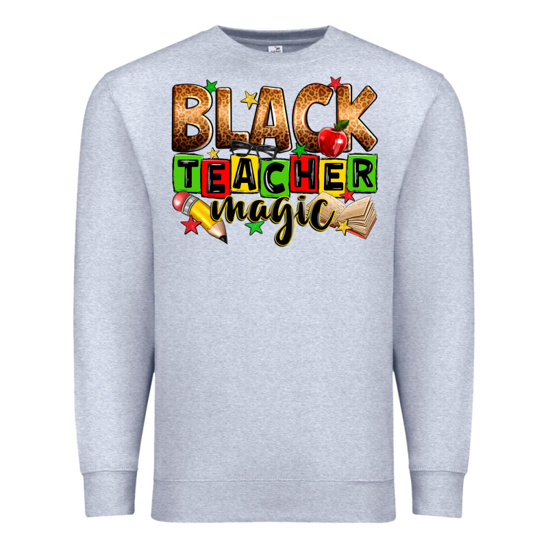 Black Teacher Magic Juneteenth Premium Sweatshirt by Zillion Design Studio | Teevron