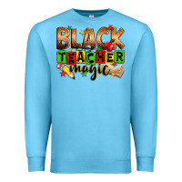 Ocean Blue Black Teacher magic juneteenth Premium Sweatshirt - Zillion Design Studio