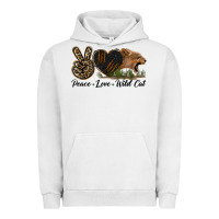 Pigment Lunar Rock Peace Love Wild Cat Head Urban Hoodie - LillyAllenDesigns
