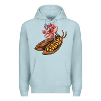 Cacao Beans And Flowers Premium Hoodie | Teevron
