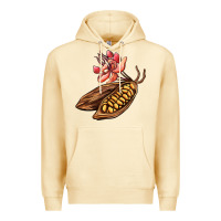 Pina Colada cacao beans and flowers Premium Hoodie - AdoDesignShop