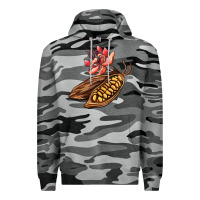 Slate Camo cacao beans and flowers Premium Hoodie - AdoDesignShop