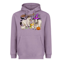 Lavender halloween farm animals Heavyweight Hoodie - Zillion Design Studio