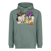 Sage halloween farm animals Heavyweight Hoodie - Zillion Design Studio