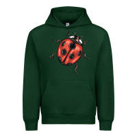Foreset Green ladybug Urban Hoodie - BarkalooDesign