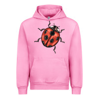 Fuchsia Pink ladybug Urban Hoodie - BarkalooDesign