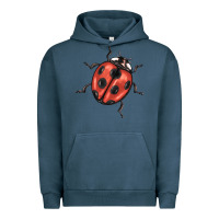 Pigment Midnight Navy ladybug Urban Hoodie - BarkalooDesign