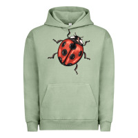 Pigment Oil Green ladybug Urban Hoodie - BarkalooDesign
