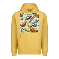 Antique Gold chef tools seamless pattern Premium Hoodie - BundleAndBundleShop