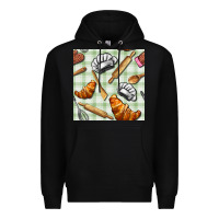 Black chef tools seamless pattern Premium Hoodie - BundleAndBundleShop