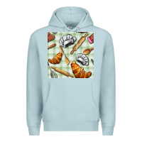 Blue Mist chef tools seamless pattern Premium Hoodie - BundleAndBundleShop