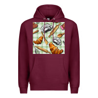 Burgundy chef tools seamless pattern Premium Hoodie - BundleAndBundleShop