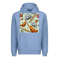 Colony Blue chef tools seamless pattern Premium Hoodie - BundleAndBundleShop