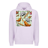 Lilac chef tools seamless pattern Premium Hoodie - BundleAndBundleShop