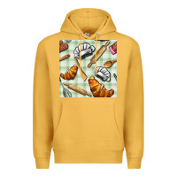 Mustard chef tools seamless pattern Premium Hoodie - BundleAndBundleShop
