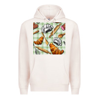 Pale Pink chef tools seamless pattern Premium Hoodie - BundleAndBundleShop