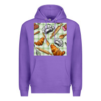 Purple chef tools seamless pattern Premium Hoodie - BundleAndBundleShop