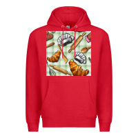 Red chef tools seamless pattern Premium Hoodie - BundleAndBundleShop