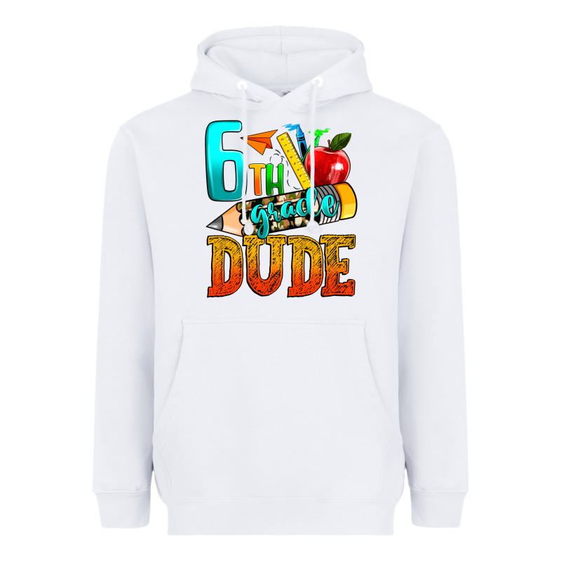 6th Grade Dude Heavyweight Hoodie by texasbilliewilder | Teevron