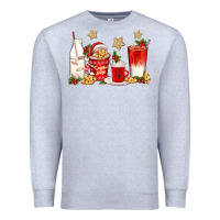 Heather Grey santa fuel coffee cups Premium Sweatshirt - texasbilliewilder