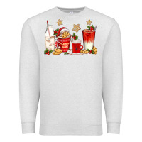 Oatmeal Heather santa fuel coffee cups Premium Sweatshirt - texasbilliewilder
