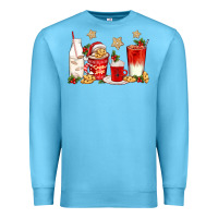 Ocean Blue santa fuel coffee cups Premium Sweatshirt - texasbilliewilder