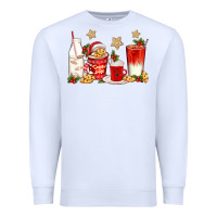 White santa fuel coffee cups Premium Sweatshirt - texasbilliewilder
