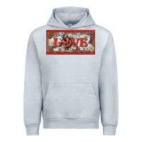 Heather Grey love ladybug    license plate template Urban Hoodie - BarkalooDesign