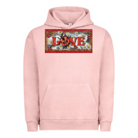 Pigment Salmon love ladybug    license plate template Urban Hoodie - BarkalooDesign