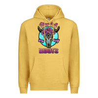 Antique Gold blame it all on my roots white Premium Hoodie - JahusDesignShop
