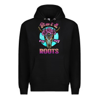 Black blame it all on my roots white Premium Hoodie - JahusDesignShop