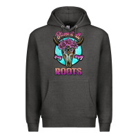 Charcoal Heather blame it all on my roots white Premium Hoodie - JahusDesignShop