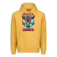 Mustard blame it all on my roots white Premium Hoodie - JahusDesignShop