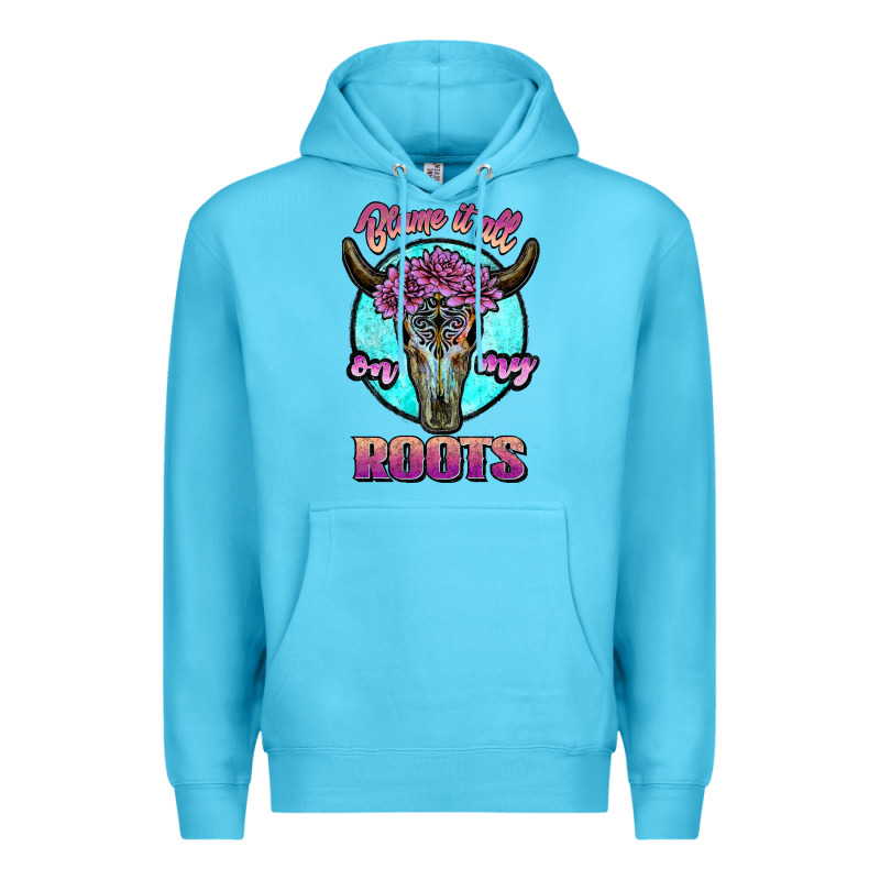 Blame It All On My Roots White Premium Hoodie by JahusDesignShop | Teevron