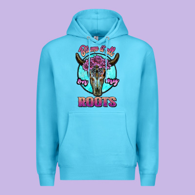 Blame It All On My Roots White Premium Hoodie Designed By Jahusdesignshop