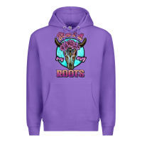 Purple blame it all on my roots white Premium Hoodie - JahusDesignShop