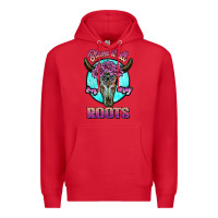 Red blame it all on my roots white Premium Hoodie - JahusDesignShop
