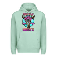 Seafoam blame it all on my roots white Premium Hoodie - JahusDesignShop
