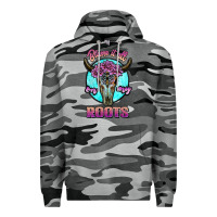 Slate Camo blame it all on my roots white Premium Hoodie - JahusDesignShop